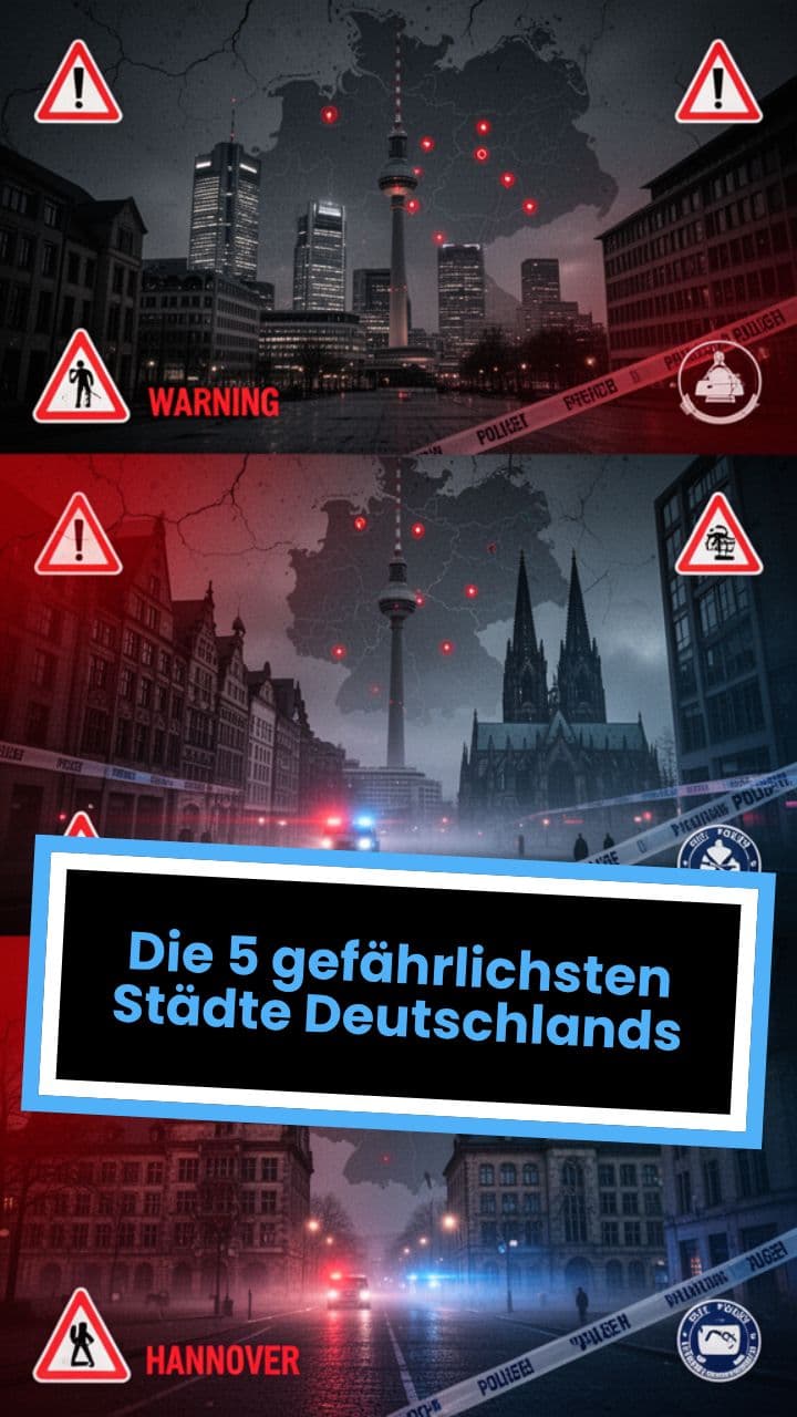 Die 5 gefährlichsten Städte Deutschlands