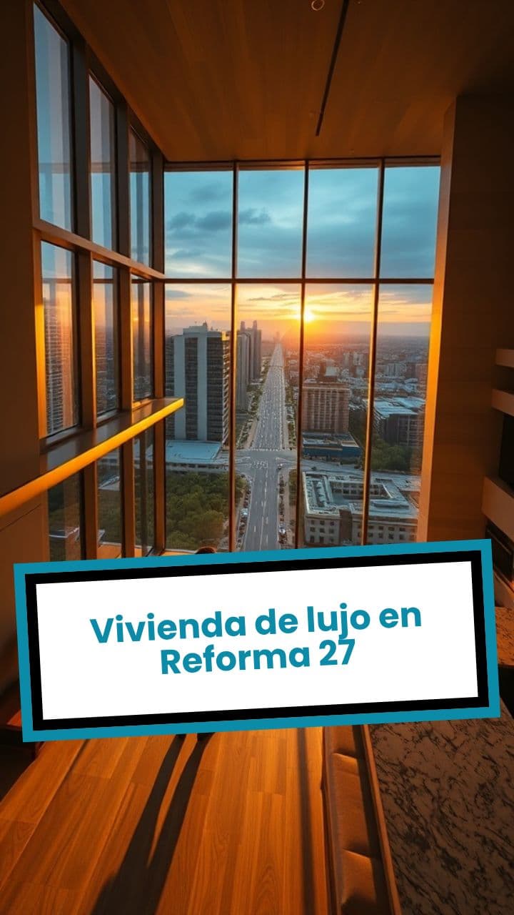 Vivienda de lujo en Reforma 27