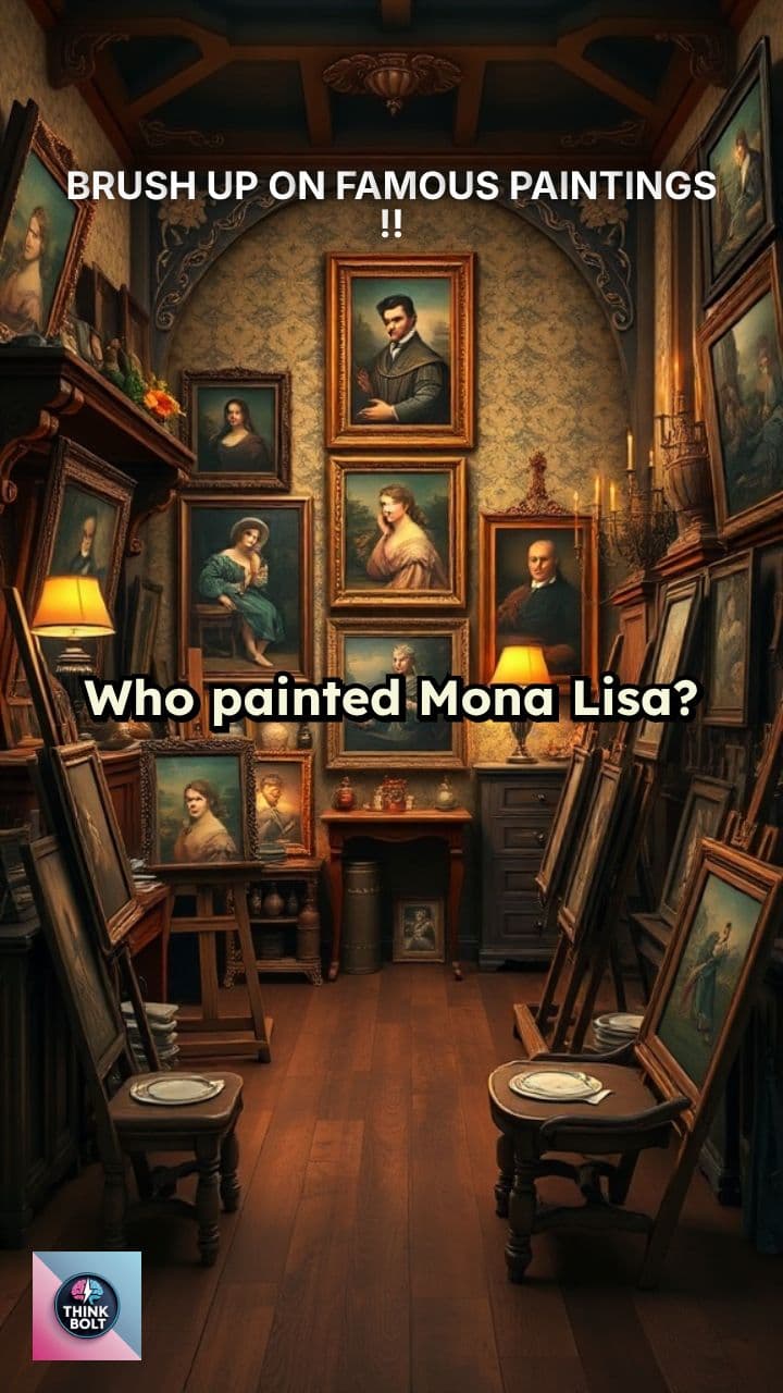BRUSH UP ON FAMOUS PAINTINGS !!