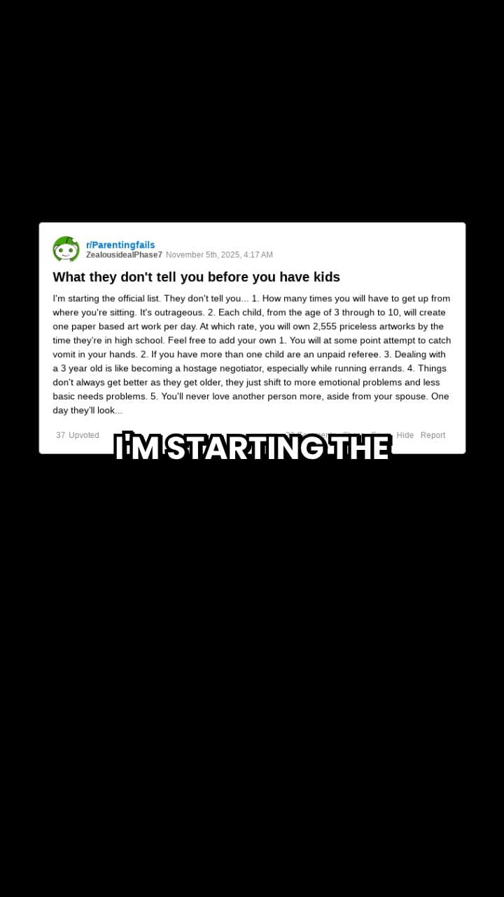 They Don’t Tell You About Parenting