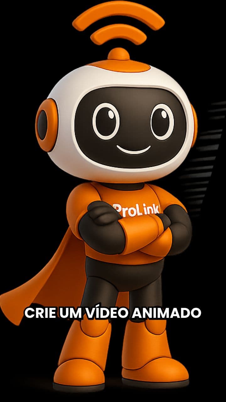 Mascote Prolink Internet Fibra em Ação