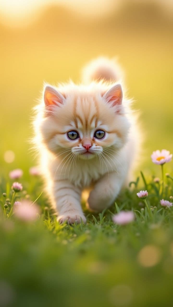 First Meeting: Kitten and Puppy