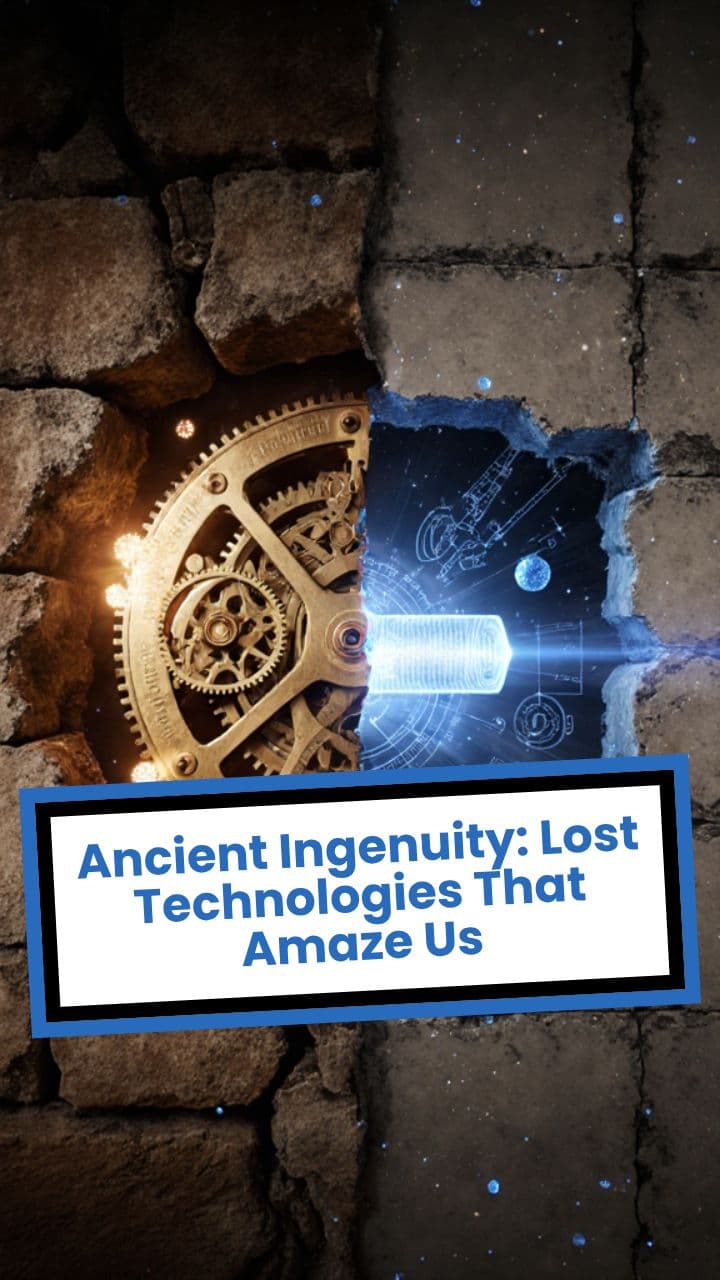 Ancient Ingenuity: Lost Technologies That Amaze Us