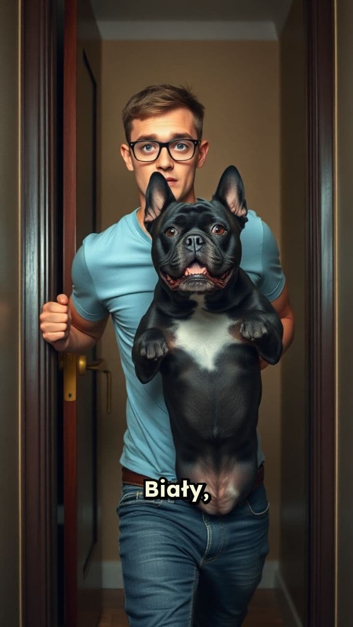 Pies i smutny mężczyzna