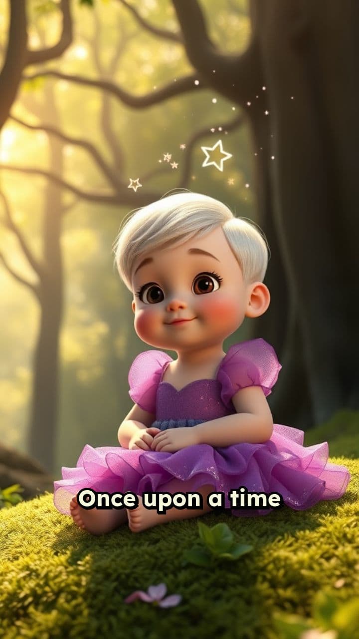 Cinderella Baby Girl in Forest