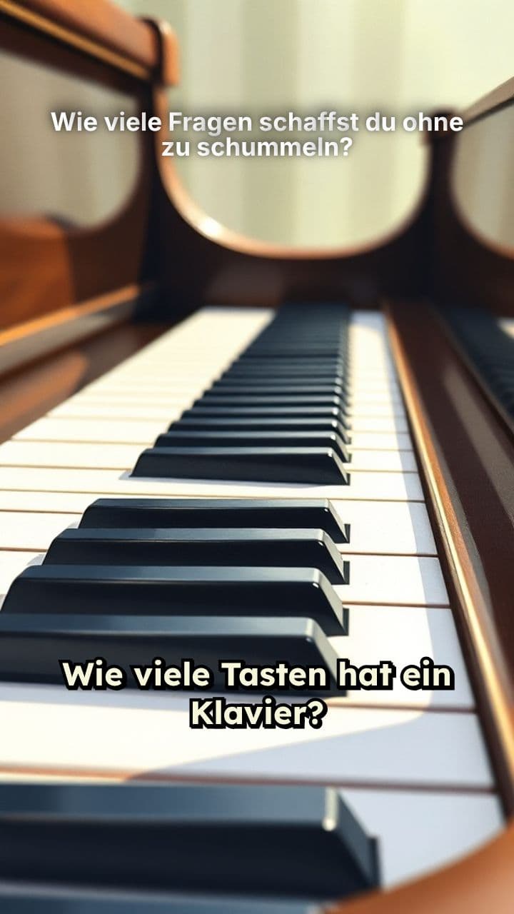 Wie viele Fragen schaffst du ohne zu schummeln?