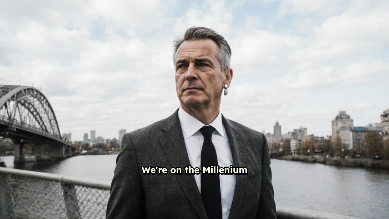 Bond Stunt on Millennium Bridge