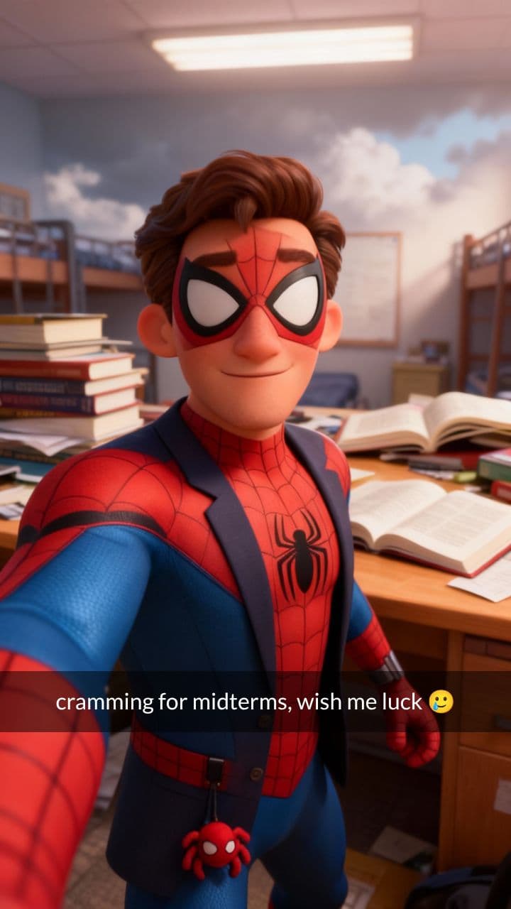 Spider-Man's Study Grind
