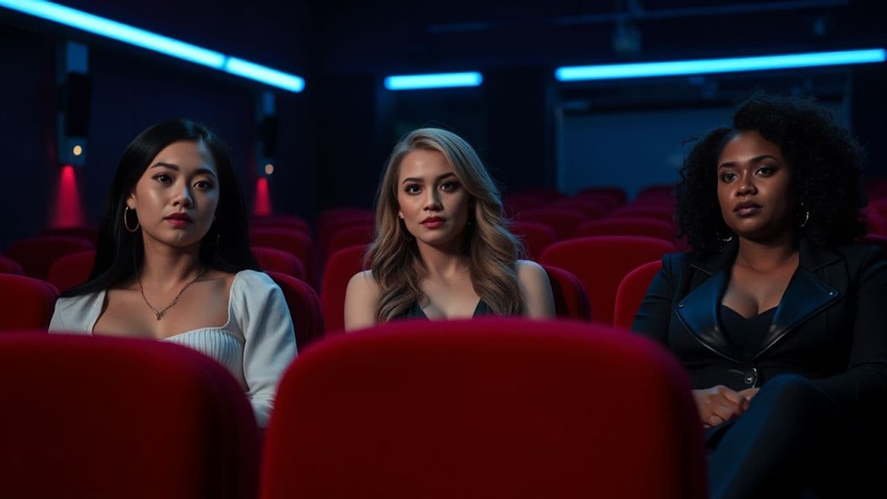 A Cinema with Three Big Mammal Girls