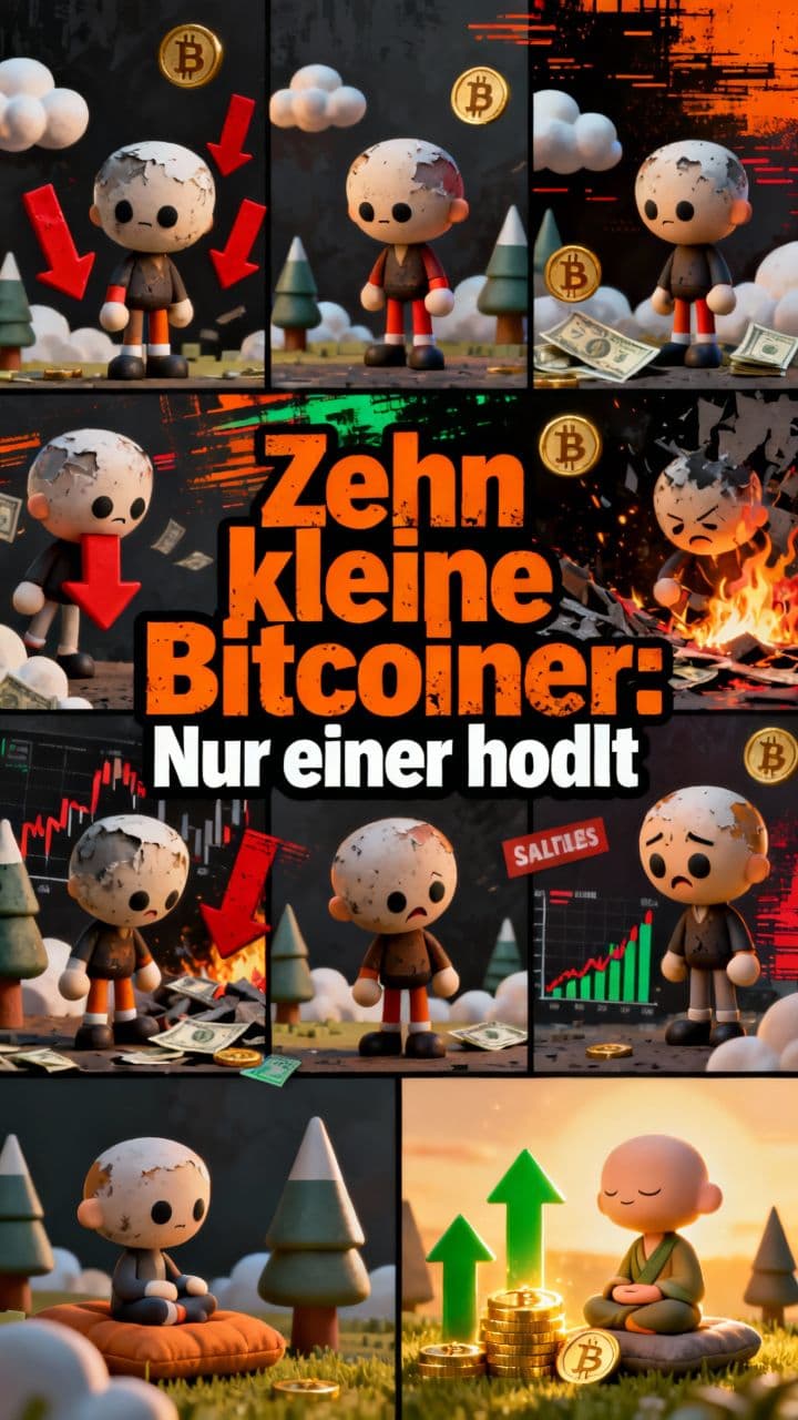 Zehn kleine Bitcoiner: Nur einer hodlt
