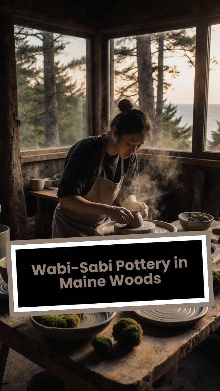 Wabi-Sabi Pottery in Maine Woods