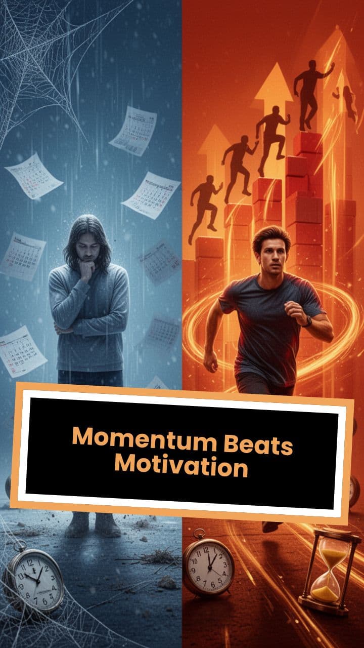 Momentum Beats Motivation