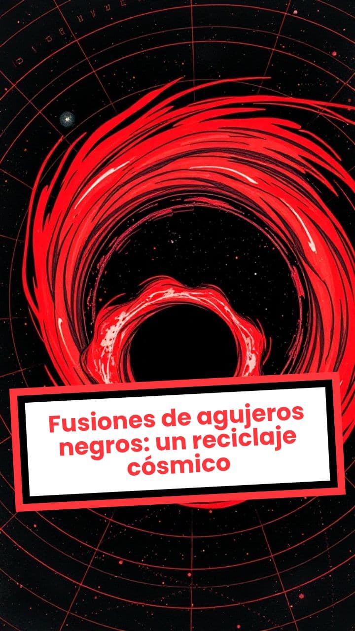 Fusiones de agujeros negros: un reciclaje cósmico