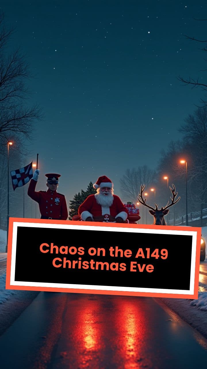Chaos on the A149 Christmas Eve (duplicated)
