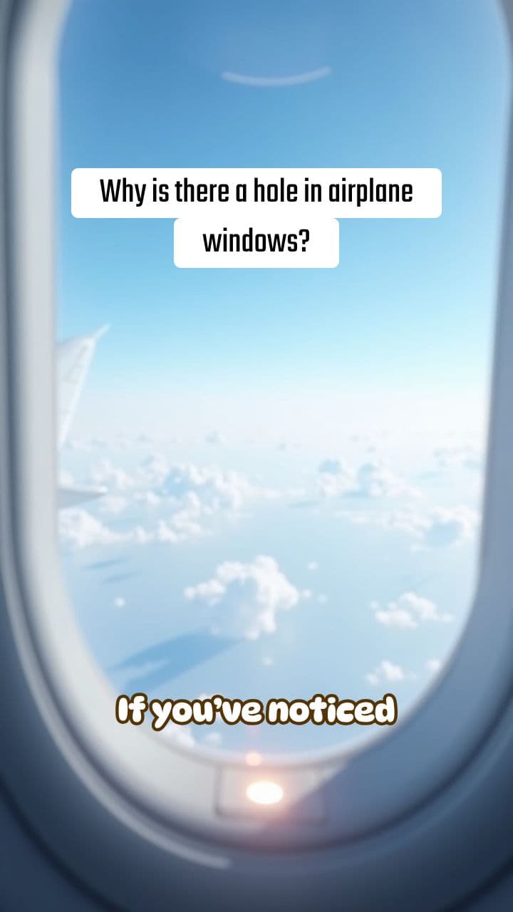 Why Do Airplane Windows Have That Tiny Hole at the Bottom? | RapidSmartFacts