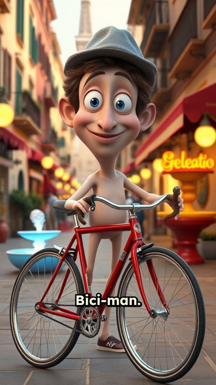 The Absurd Journey of Bici-Man