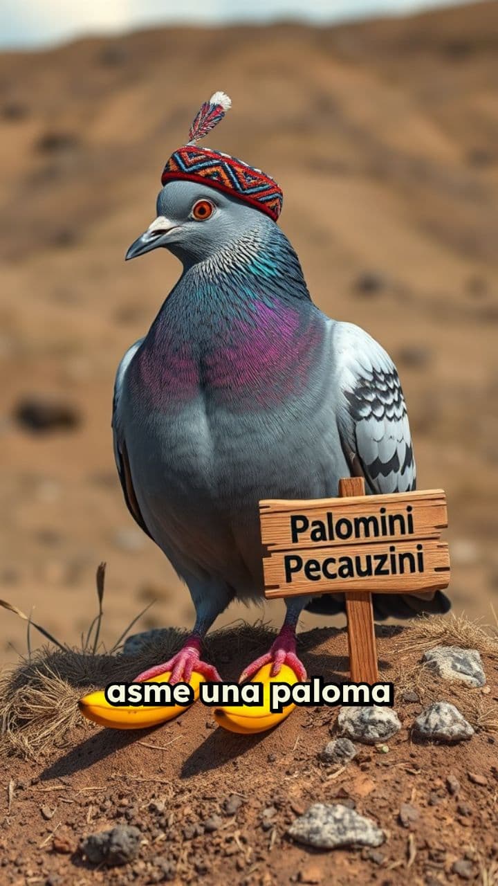 Paloma peruana en el cerro