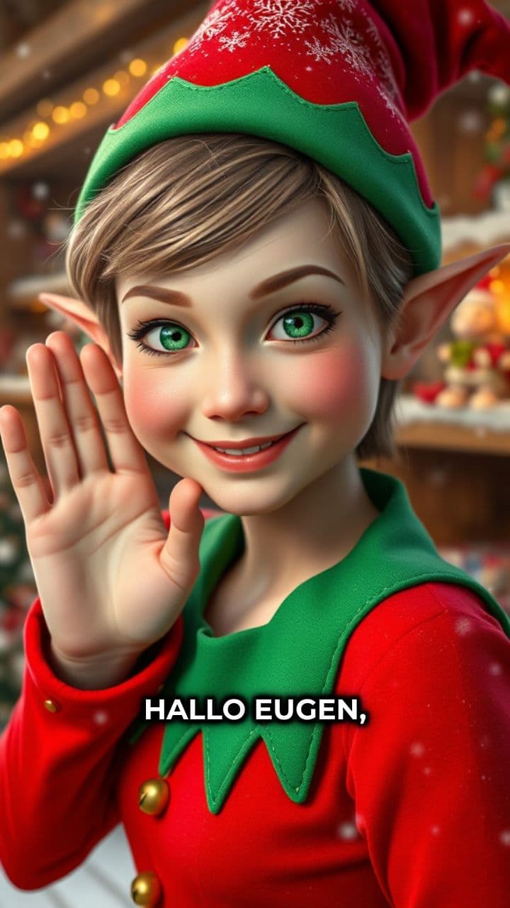 Weihnachtliche Botschaft von Trix an Eugen