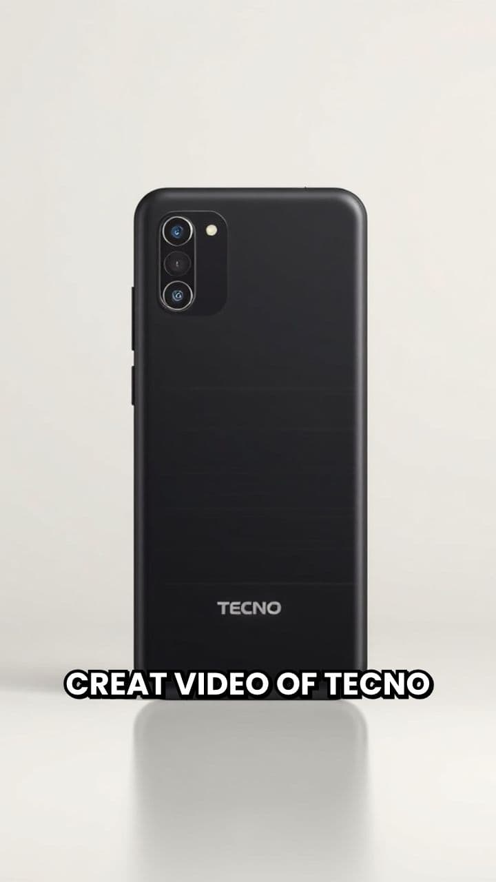 Tecno Spark Slim Back View Video