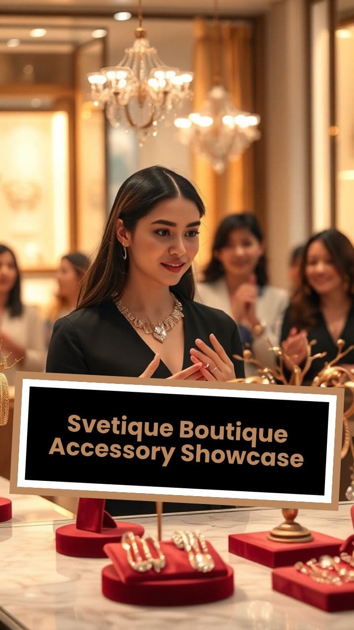 Svetique Boutique Accessory Showcase