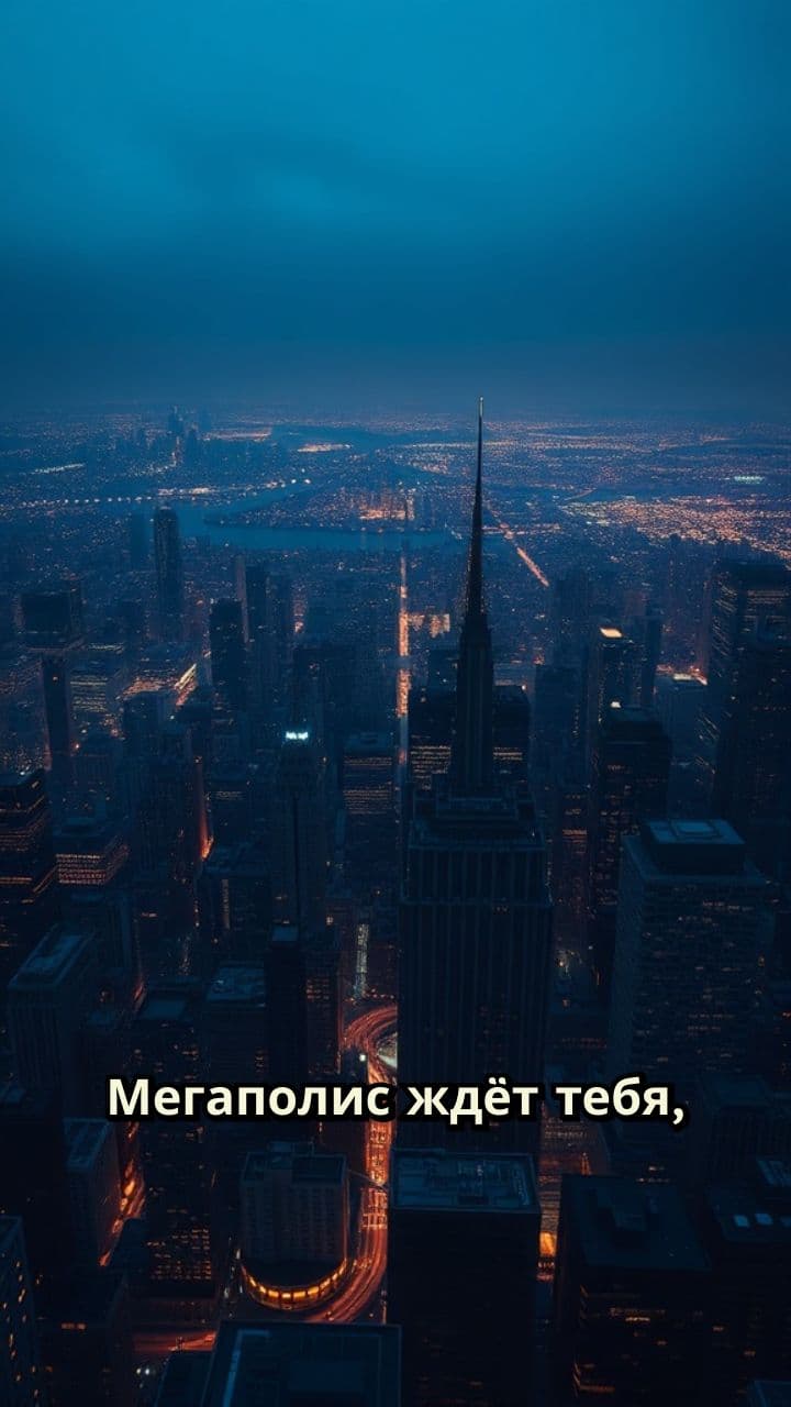 Мегаполис ждёт, чтобы пережевать и выплюнуть