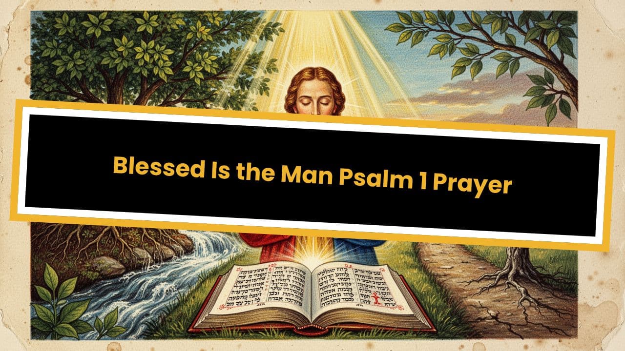 Blessed Is the Man Psalm 1 Prayer