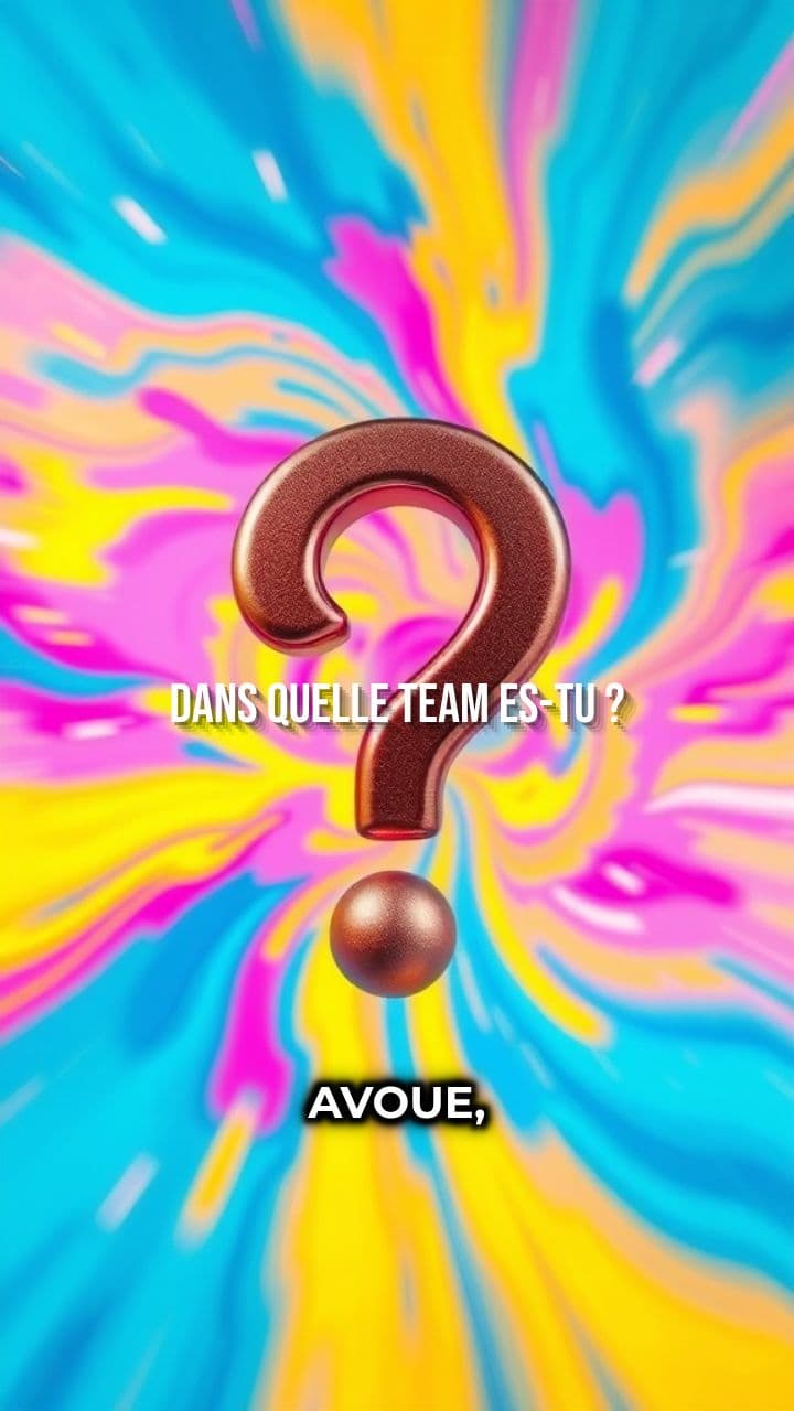 Avoue, t'es dans quelle team ?