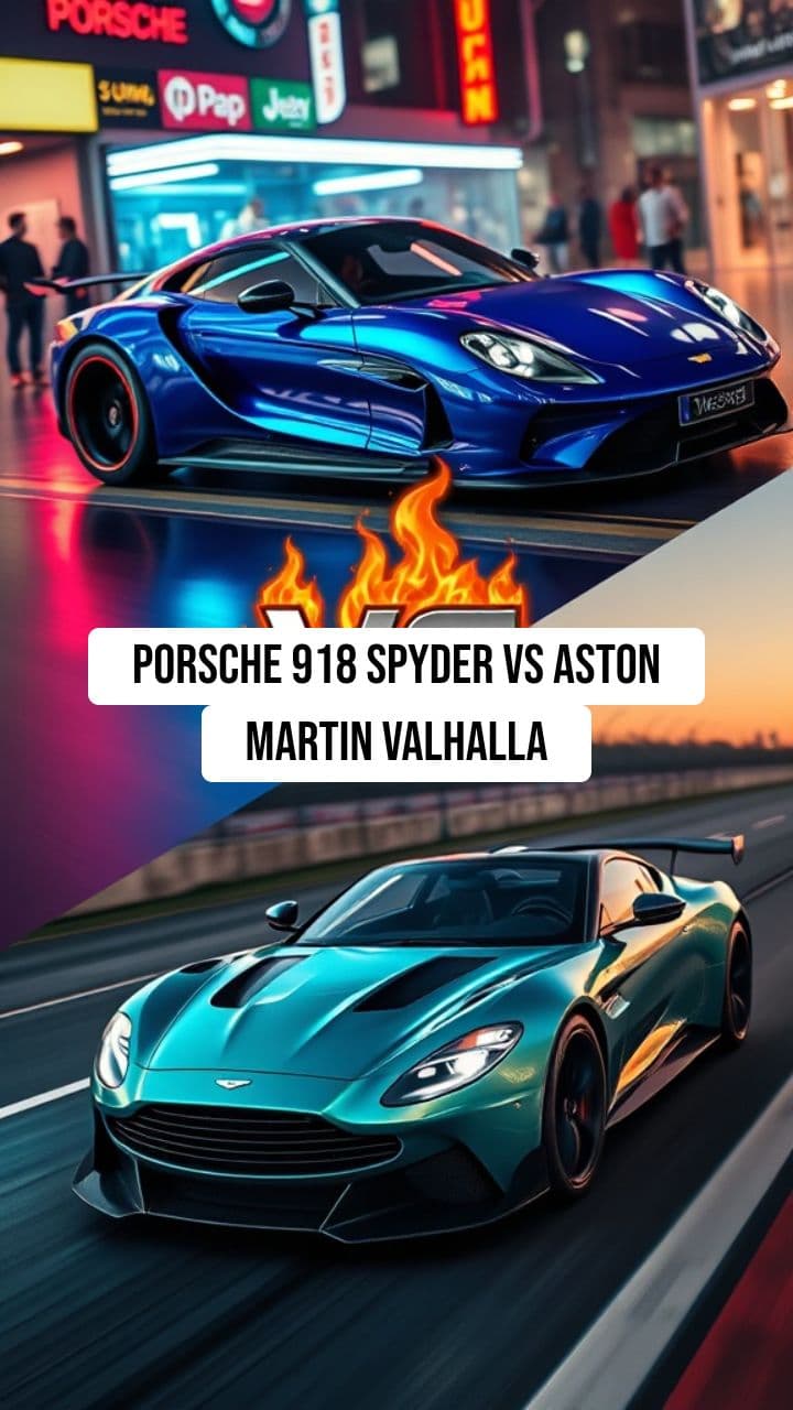 Porsche 918 Spyder Vs Aston Martin Valhalla