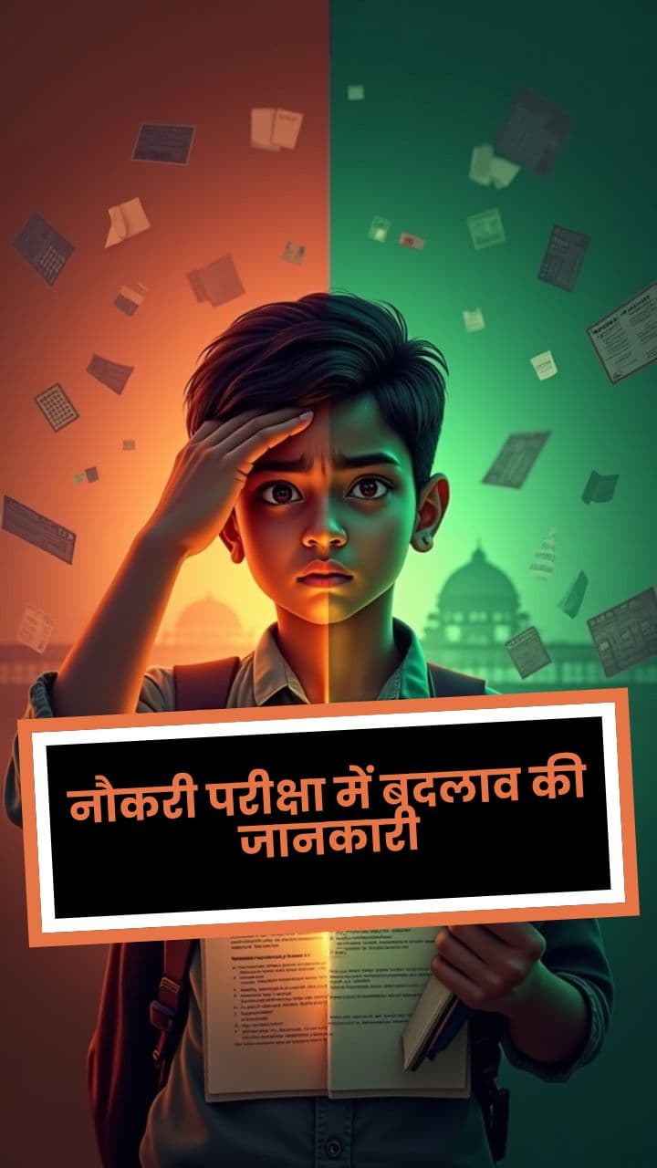 नौकरी परीक्षा में बदलाव की जानकारी