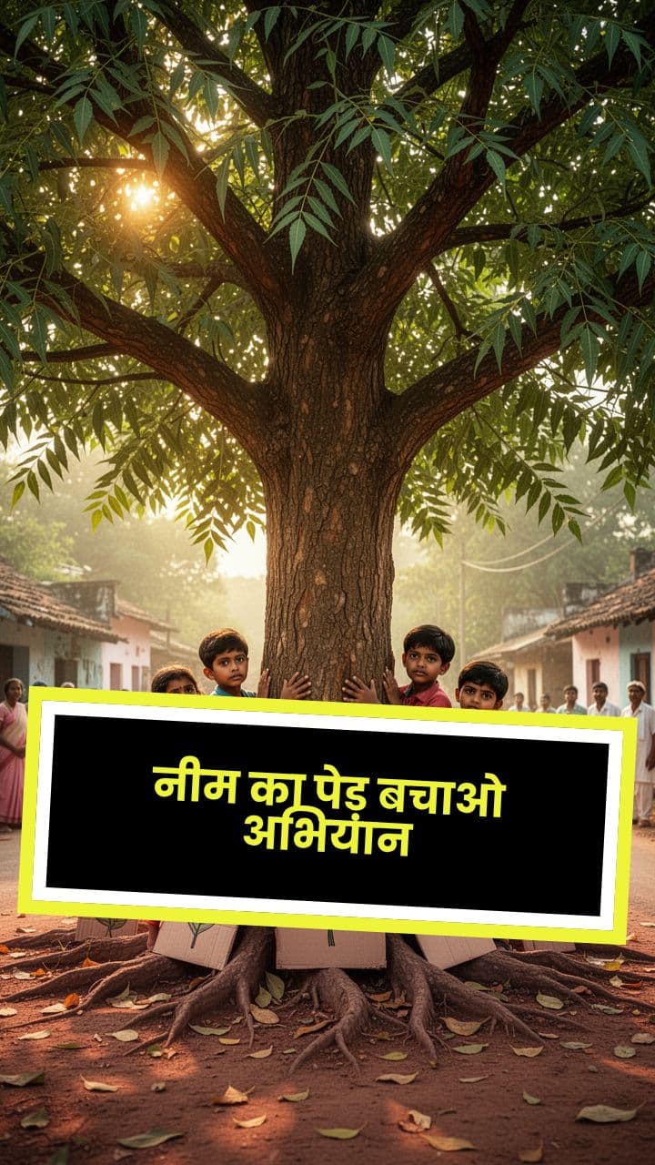 नीम का पेड़ बचाओ अभियान