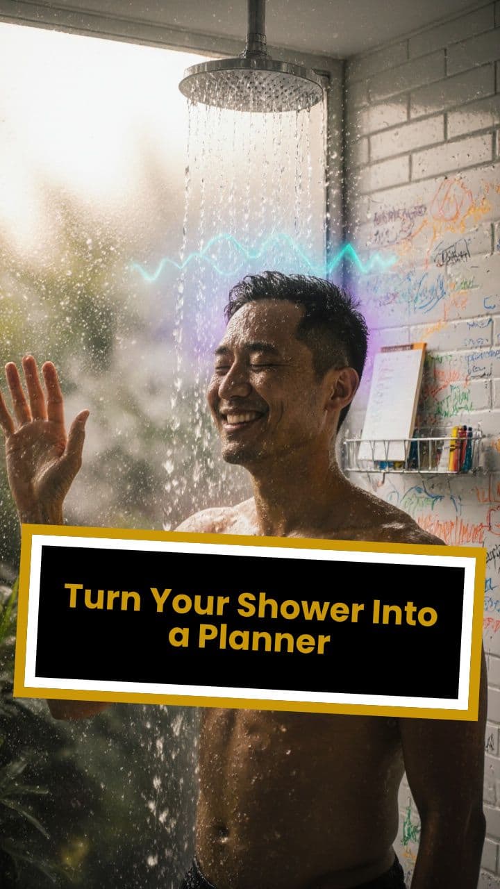 Turn Your Shower Into a Planner