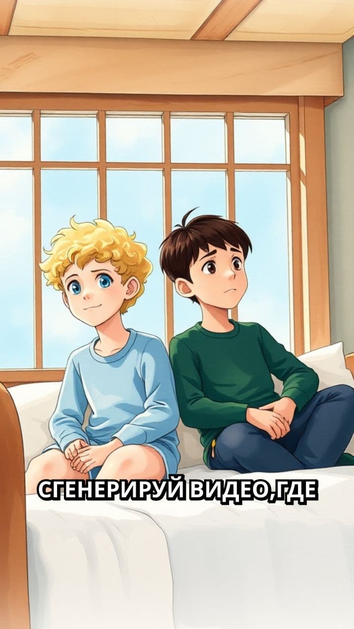 Лунный свет на двоих мальчиков