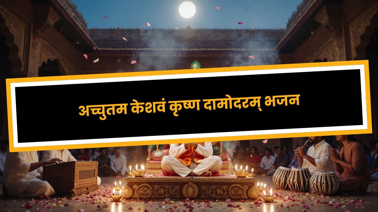 अच्चुतम केशवं कृष्ण दामोदरम् भजन