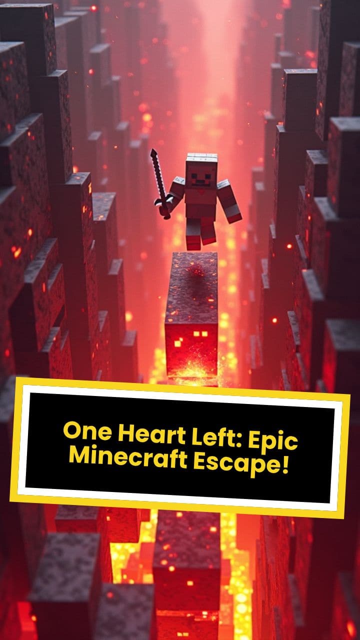 One Heart Left: Epic Minecraft Escape!