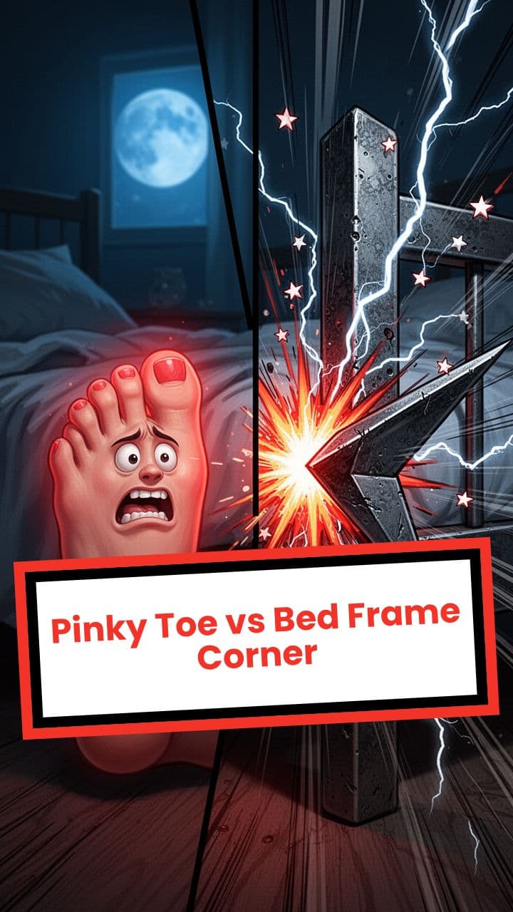 Pinky Toe vs Bed Frame Corner