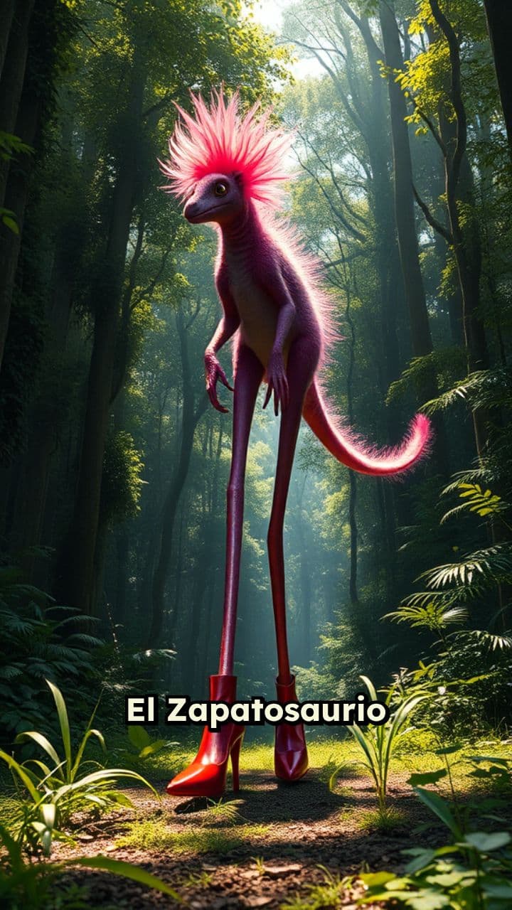 El Zapatosaurio Peludo y sus tacones