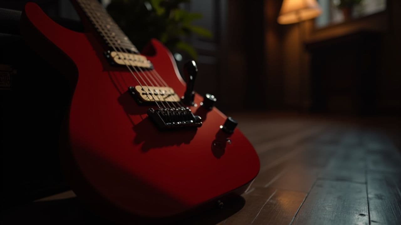 Guitarra Eléctrica Roja