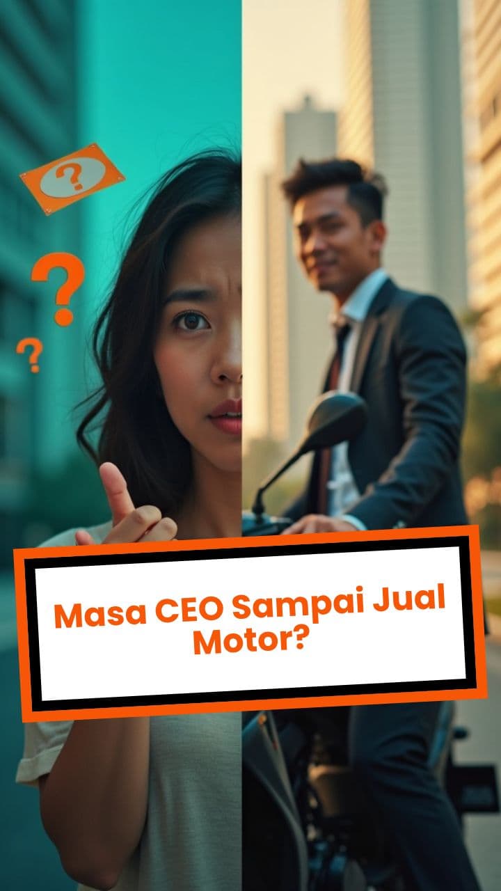 Masa CEO Sampai Jual Motor?