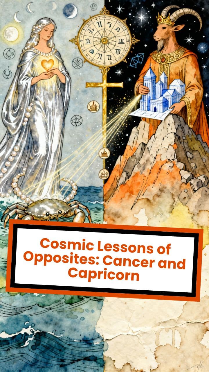 Cosmic Lessons of Opposites: Cancer and Capricorn
