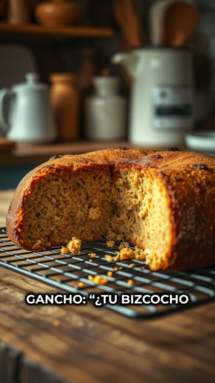 Evita que tu bizcocho se hunda