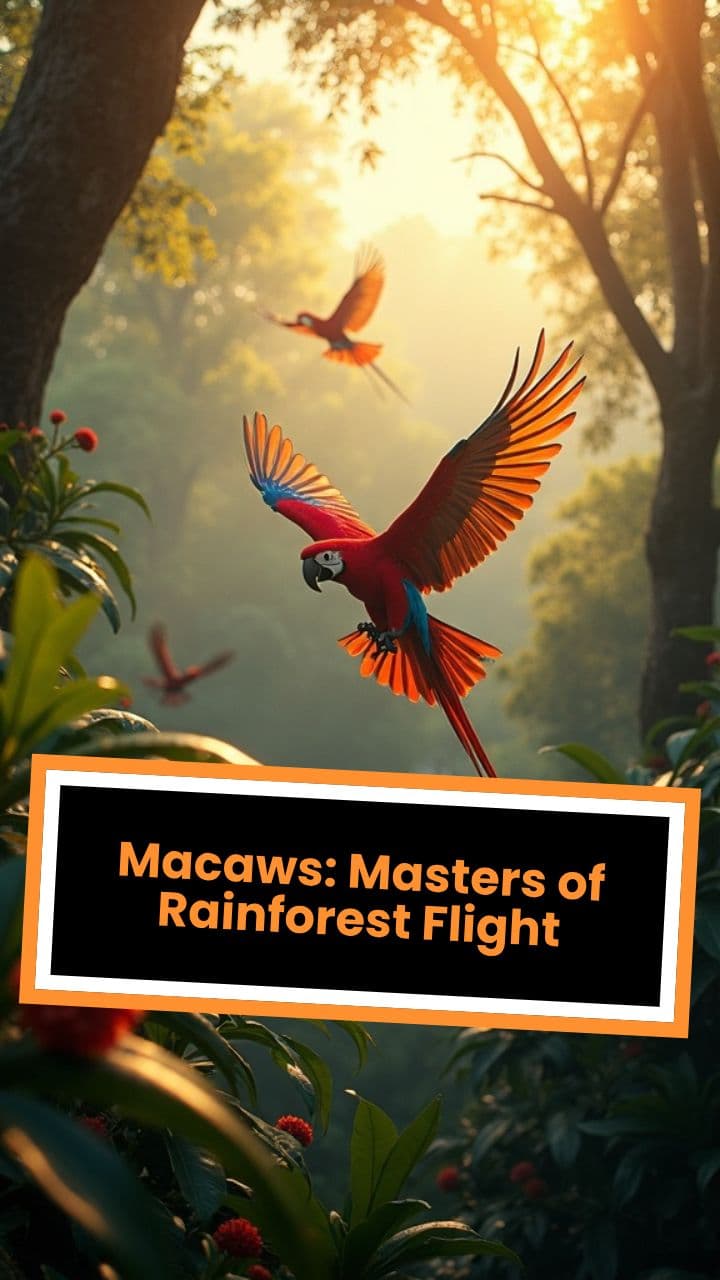 Macaws: Masters of Rainforest Flight