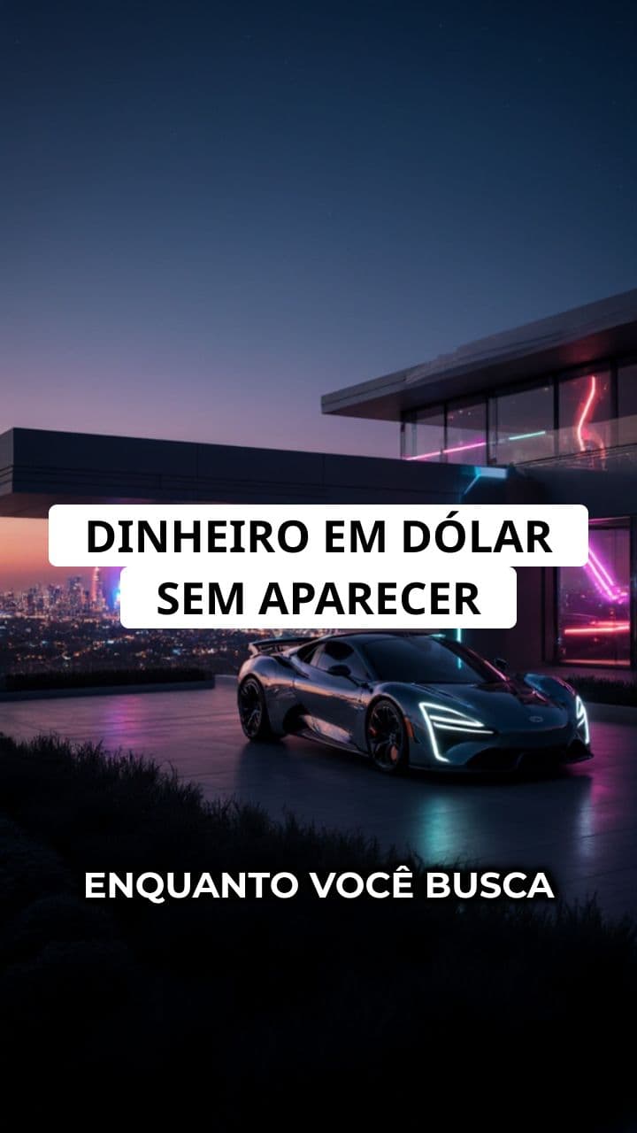 DINHEIRO EM DÓLAR SEM APARECER – VIDA INVISÍVEL