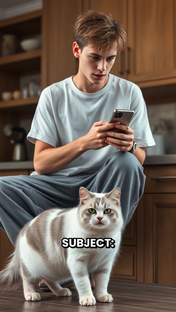 Gato revoltado com ser ignorado