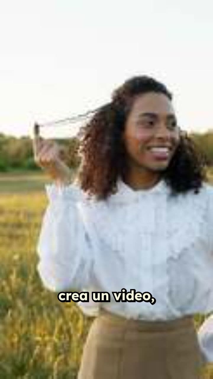 Mujer afro disfruta sus rizos en jardín