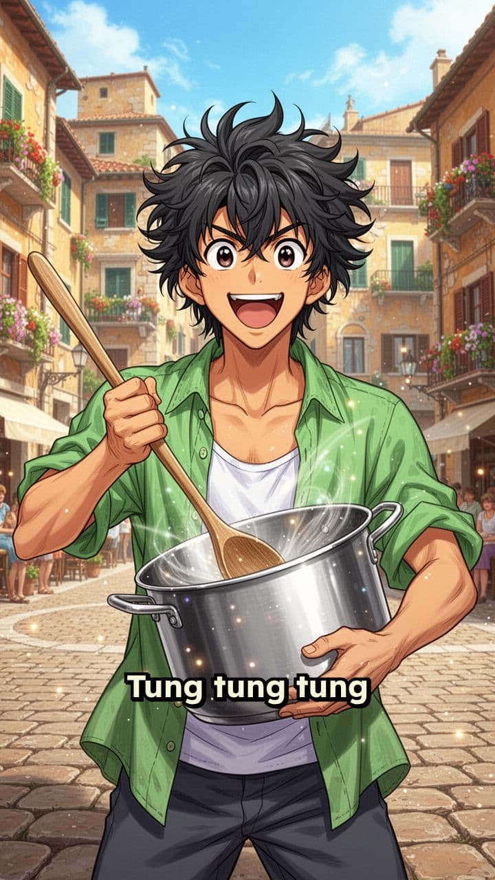 The Italian Brainrot Chronicles: Tung Tung Tung Sahur vs. The Noodle Shark