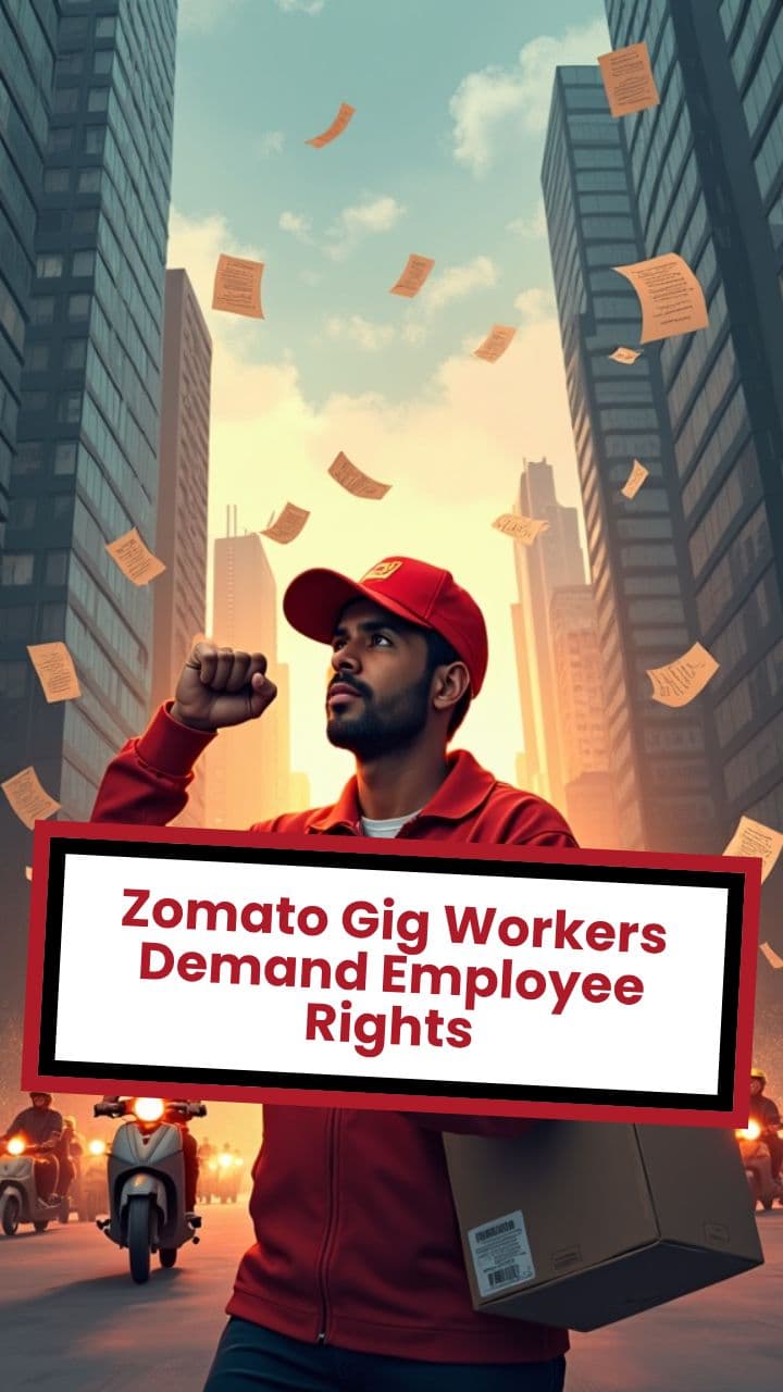 Zomato Gig Workers Demand Employee Rights