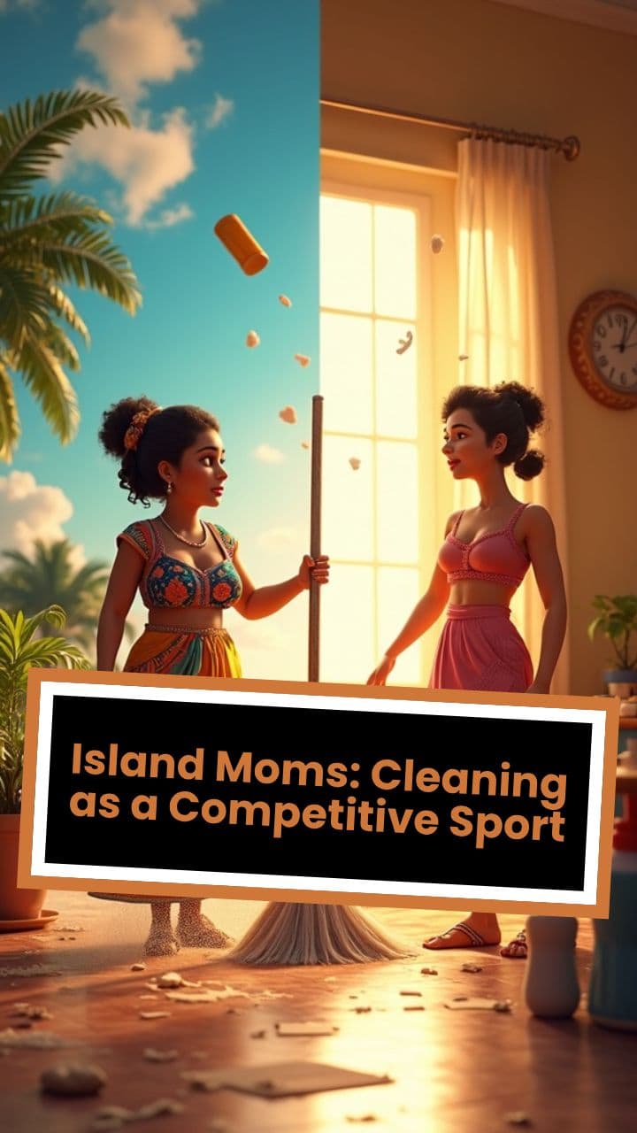 Island Moms: Cleaning as a Competitive Sport