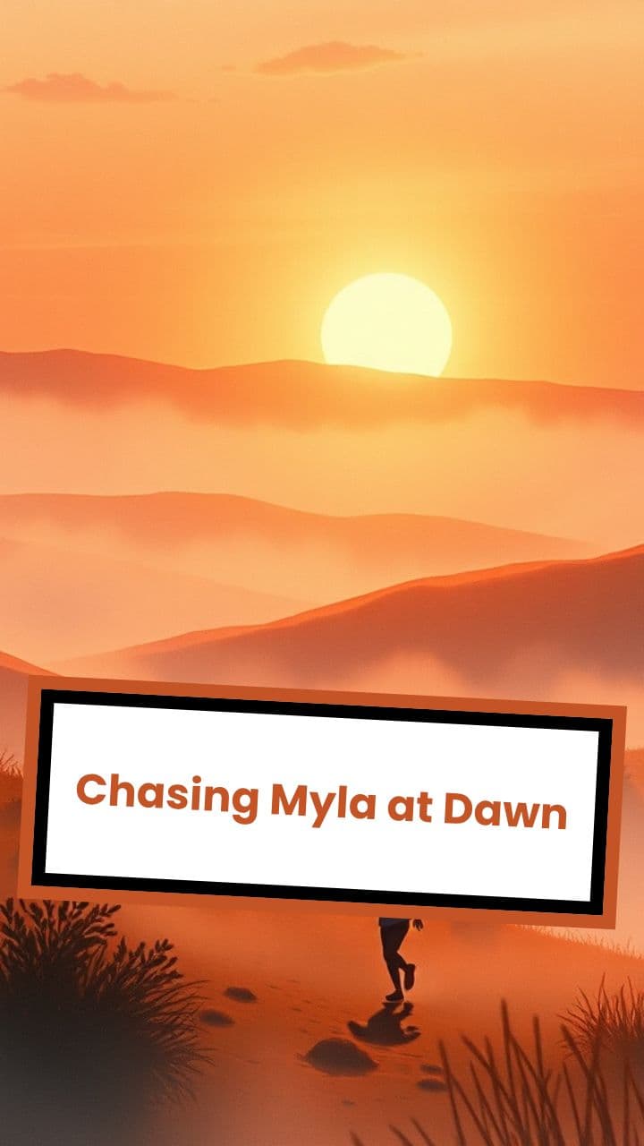 Chasing Myla at Dawn