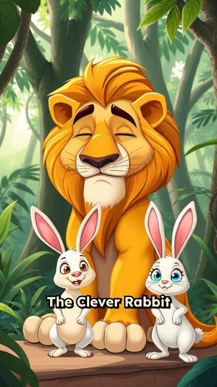 The Clever Rabbit Outsmarts the Lion