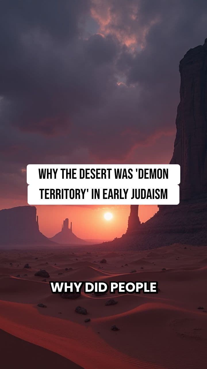 Why the Desert Was 'Demon Territory' in Early Judaism